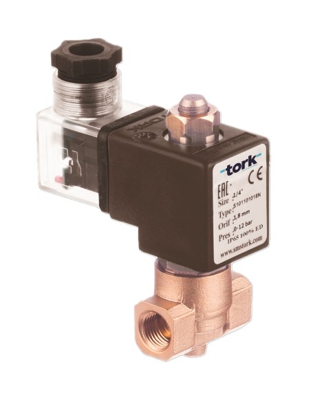 ZAWÓR ELEKTROMAGNETYCZNY  S2011 NO G1/8" 3B PTFE  C40 230V AC 15VA C80 IP65