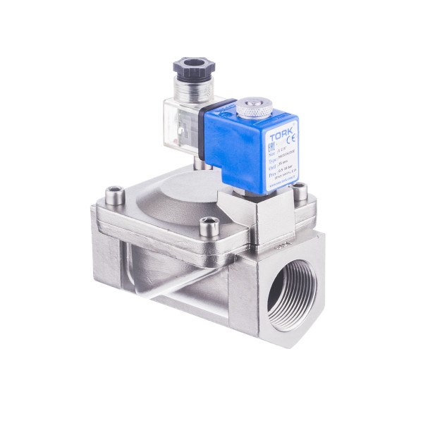 ZAWÓR ELEKTROMAGNETYCZNY S6030 NC G1 1/4" 32SS NBR  C40 12V DC 18W C80 IP65