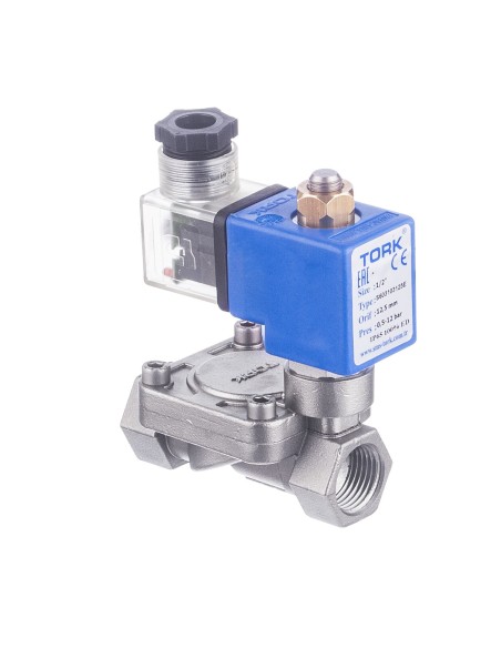 ZAWÓR ELEKTROMAGNETYCZNY S6031 NO G3/4" 20SS EPDM  C40 230V AC 15VA C80 IP65