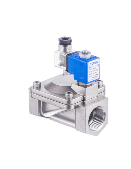 ZAWÓR ELEKTROMAGNETYCZNY S6031 NO G1 1/4" 32SS NBR  C40 230V AC 15VA C80 IP65