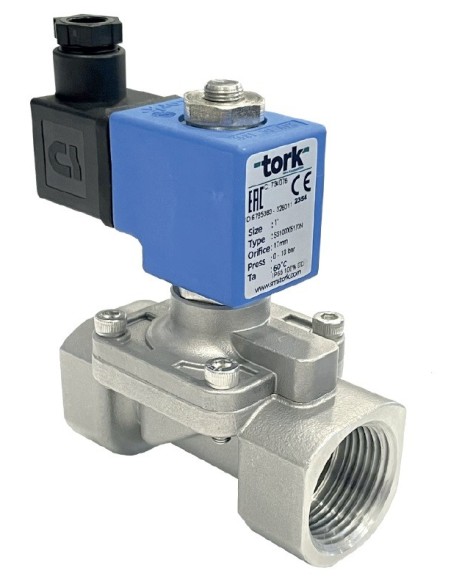 ZAWÓR ELEKTROMAGNETYCZNY SS1000 NC G1/2" 12.5SS FKM  C40 24V AC 15VA C80 IP65