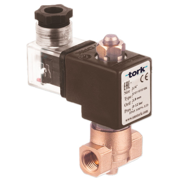 ZAWÓR ELEKTROMAGNETYCZNY  S2011 NO G1/8" 2.5B PTFE - korpus b/cewki