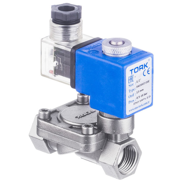 ZAWÓR ELEKTROMAGNETYCZNY S6030 NC G3/4" 20SS FKM - korpus b/cewki